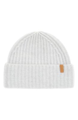 Vince Boiled Cashmere Chunky Knit Beanie in Grey