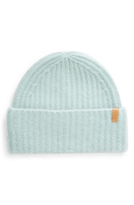 Vince Boiled Cashmere Chunky Knit Beanie in Sea Mist