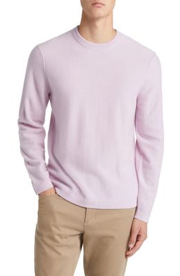 Vince Boiled Cashmere Crewneck Sweater in Fox Glove