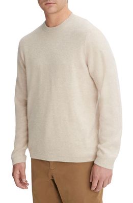 Vince Boiled Cashmere Crewneck Sweater in Light Heather Runyon