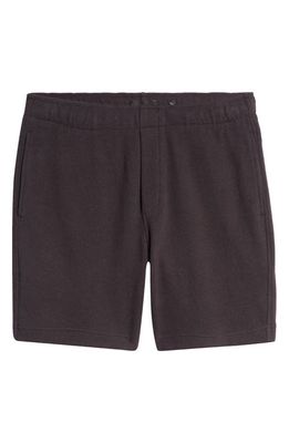 Vince Bouclé Pull-On Shorts in Soft Black