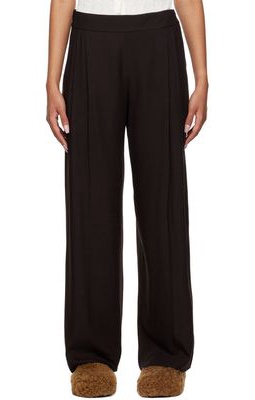 Vince Brown Draped Trousers