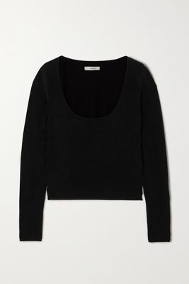 Vince - Brushed Cashmere Sweater - Black