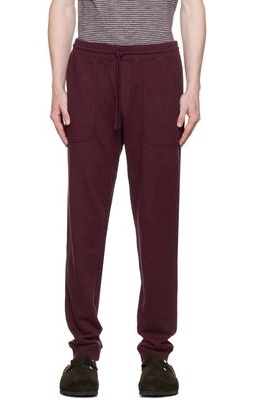 Vince Burgundy Garment-Dyed Lounge Pants