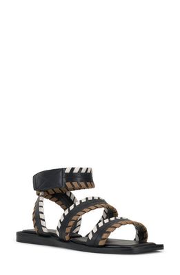 Vince Camuto BIpendra Whipstitch Sandal in Black/Coconut