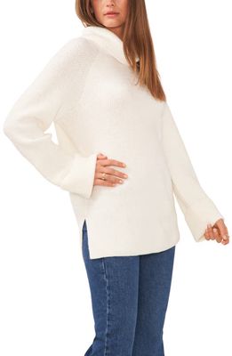 Vince Camuto Cowl Neck Knit Tunic in Antique White