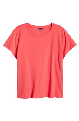 Vince Camuto Crewneck T-Shirt in Pink Allure