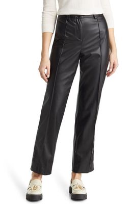 Vince Camuto Faux Leather Pants in Rich Black