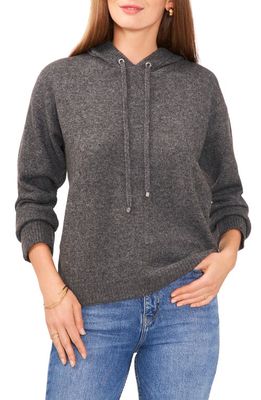 Vince Camuto Jersey Knit Hooded Sweater in Med Hthr Grey