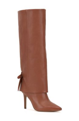 Vince Camuto Kammitie Foldover Pointed Toe Knee High Boot in Maple