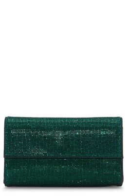 Vince Camuto Katey Embellished Suede Clutch in Malachite Suede