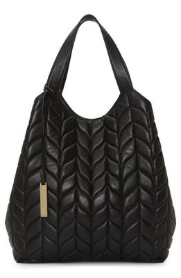 Vince Camuto Kisho Quilted Tote in Black