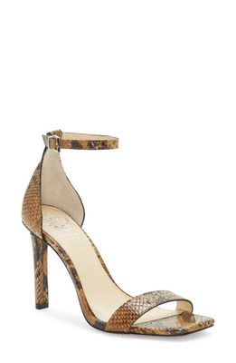 Vince Camuto Lauralie Ankle Strap Sandal in Taupe Leather