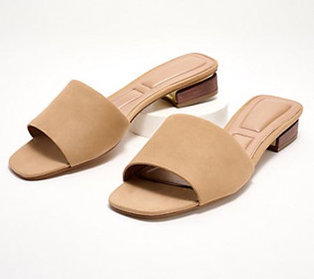 Vince Camuto Leather Slide Sandals - Cheleah
