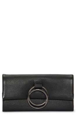 Vince Camuto Livy Leather Clutch Wallet in Noir