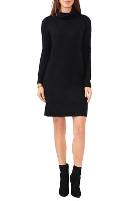 Vince Camuto Long Sleeve Sweater Dress in Rich Black