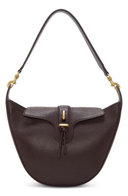 Vince Camuto Maecy Leather Convertible Hobo Bag in Mulberry Cow