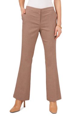Vince Camuto Mini Check Flared Trousers in Fireside