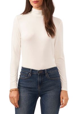 Vince Camuto Mock Neck Blouse in New Ivory
