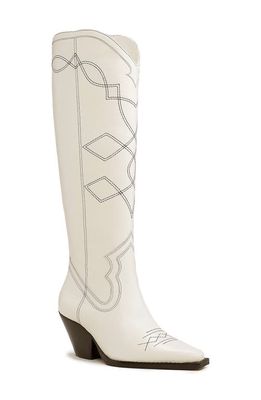 Vince Camuto Nedema Pointed Western Boot in Creamy White