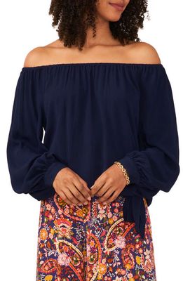 Vince Camuto Off the Shoulder Top in Classic Navy