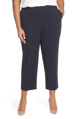 Vince Camuto Parisian Crepe Trousers in Classic Navy