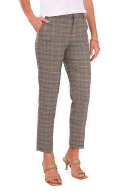 Vince Camuto Plaid Ankle Trousers in Rich Spruce