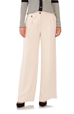 Vince Camuto Pleated Wide Leg Trousers in Clay