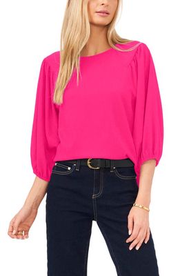 Vince Camuto Puff Sleeve Top in Modern Pink
