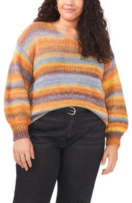 Vince Camuto Roving Stripe Sweater in Citrus Spice Vc
