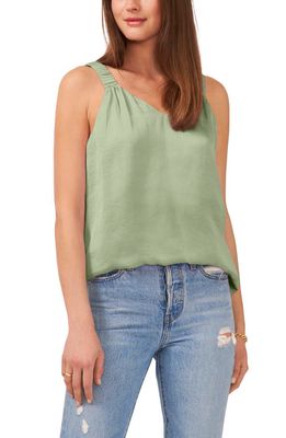 Vince Camuto Ruched Strap Rumple Tank in Brook Green