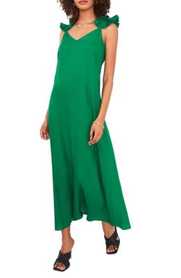 Vince Camuto Ruffle Strap Slipdress in Mint Green