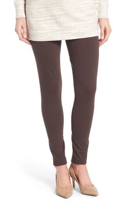 Vince Camuto Seamed Back Ponte Leggings in Espresso