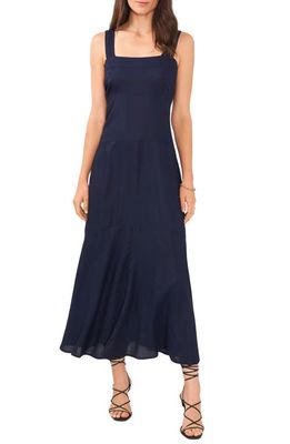 Vince Camuto Sleeveless Challis Maxi Dress in Classic Navy