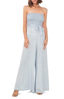 Vince Camuto Smock Bodice Wide Leg Jumpsuit in Arctic Surf