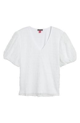 Vince Camuto Smocked Blouse in Ultra White