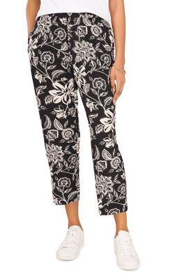Vince Camuto Straight Leg Ankle Pants in Rich Black