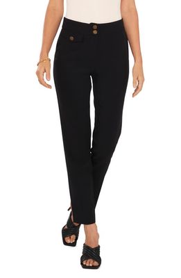 Vince Camuto Straight Leg Trousers in Rich Black