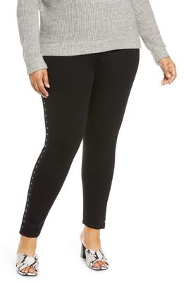 Vince Camuto Studded Leggings in Rich Black