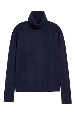 Vince Camuto Textured Turtleneck Sweater in Classic Navy