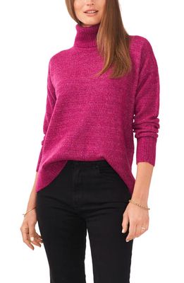 Vince Camuto Textured Turtleneck Sweater in Frenzy Purple