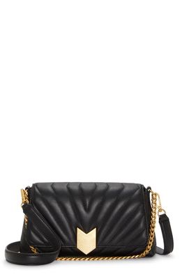 Vince Camuto Theon Quilted Leather Crossbody Bag in Black Sheep Hunter