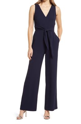 Vince Camuto Tie Front Jumpsuit in Navy