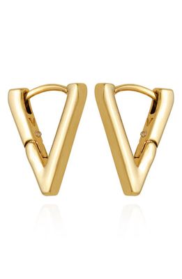 Vince Camuto V-Shaped Huggie Hoop Earrings in Gold