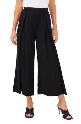 Vince Camuto Washer Twill Wide Leg Pants in Rich Black