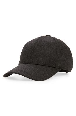 Vince Cashmere Baseball Cap in Heather Charcoal