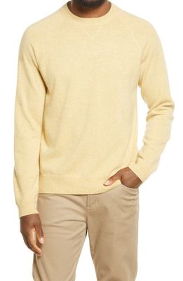 Vince Cashmere Crewneck Sweater in Yellow