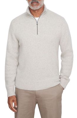 Vince Cashmere Donegal Quarter-Zip Sweater in Light Runyon