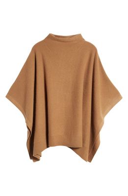 Vince Cashmere Funnel Neck Poncho in Mink