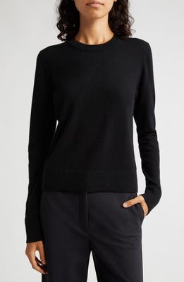 Vince Classic Crewneck Cashmere Sweater in Black